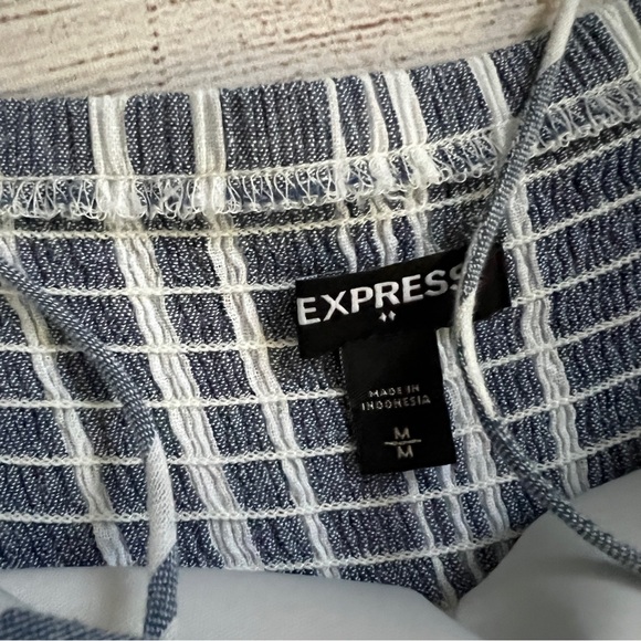 Express Ruffle Linen-Blend Mini Dress - Picture 4 of 15